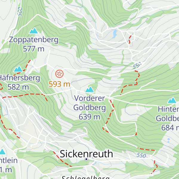 Map of Vorderer Goldberg