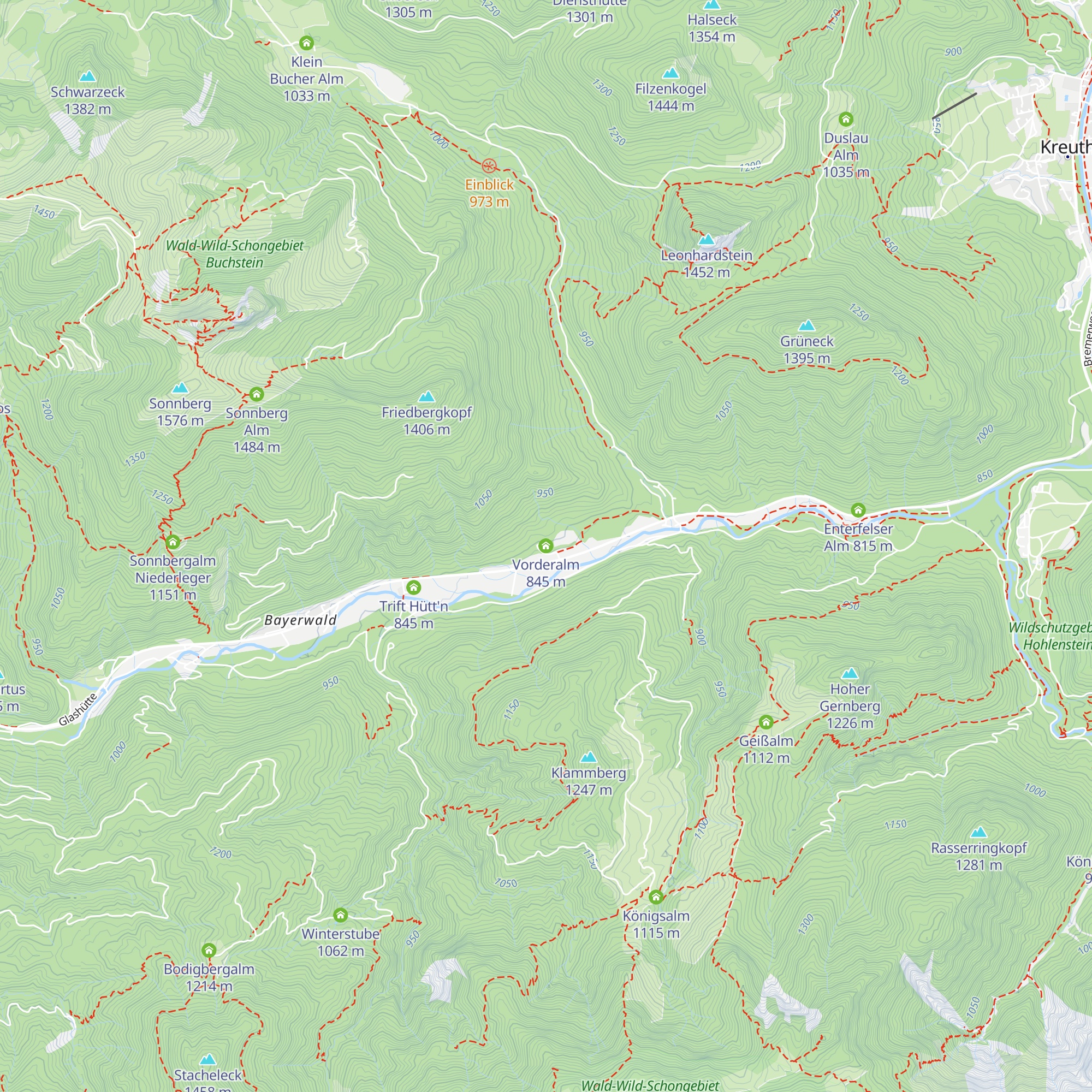 Vorderalm map