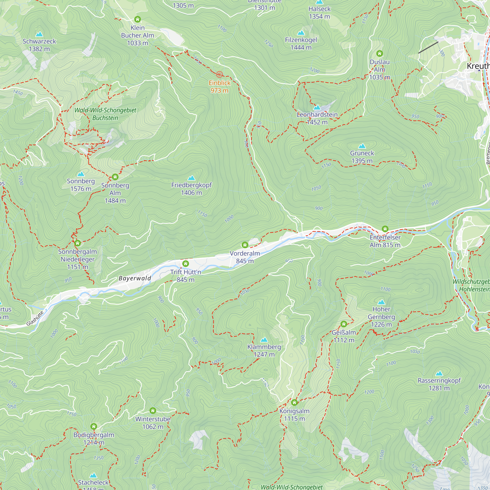 Vorderalm map