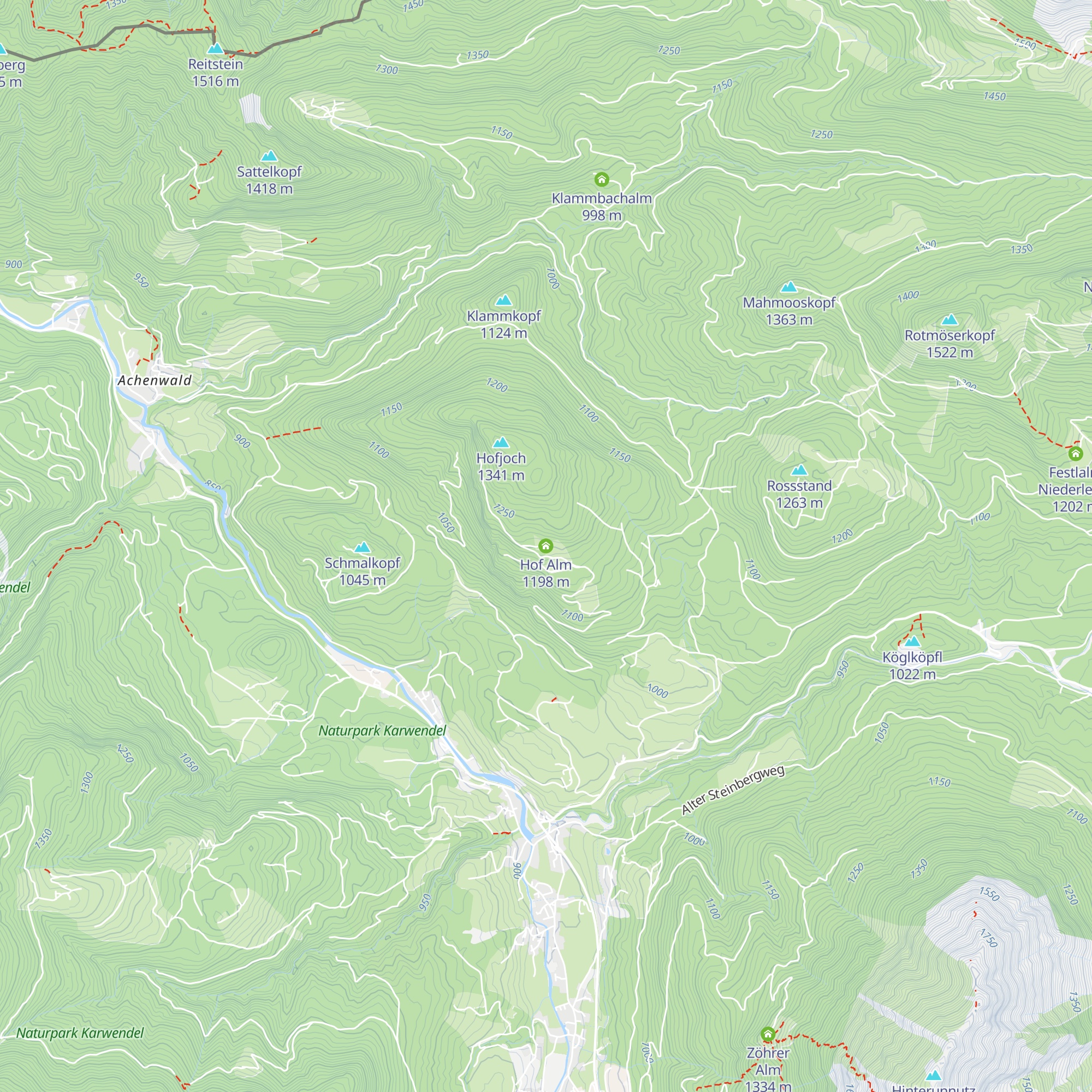 Hof Alm map
