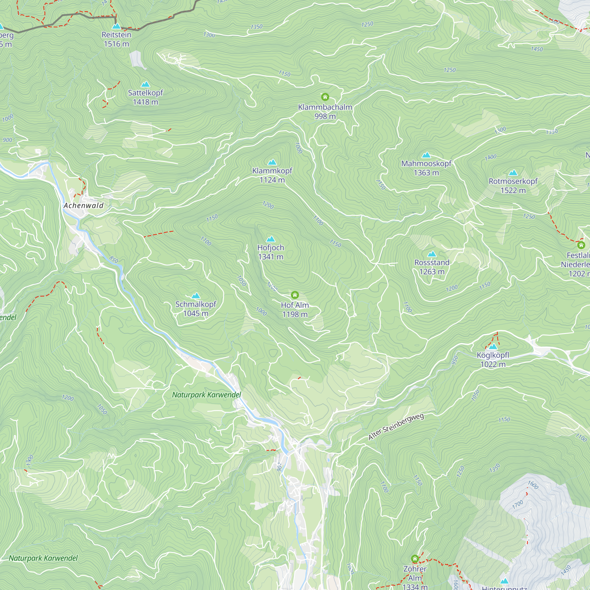 Hof Alm map