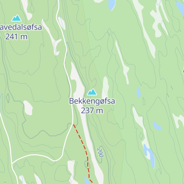 Map of Bekkengøfsa