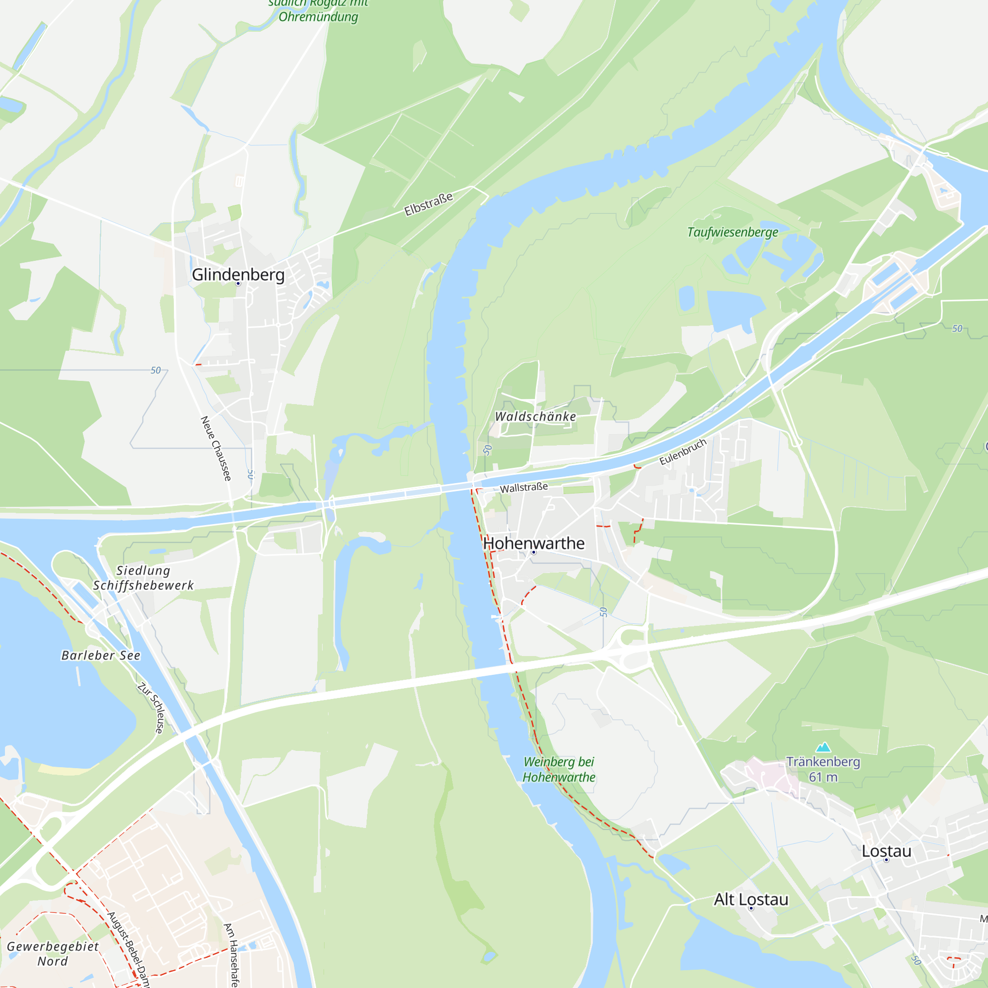 Tourismuspavillon Wasserstraßenkreuz map
