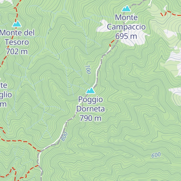 Map of Poggio Dorneta