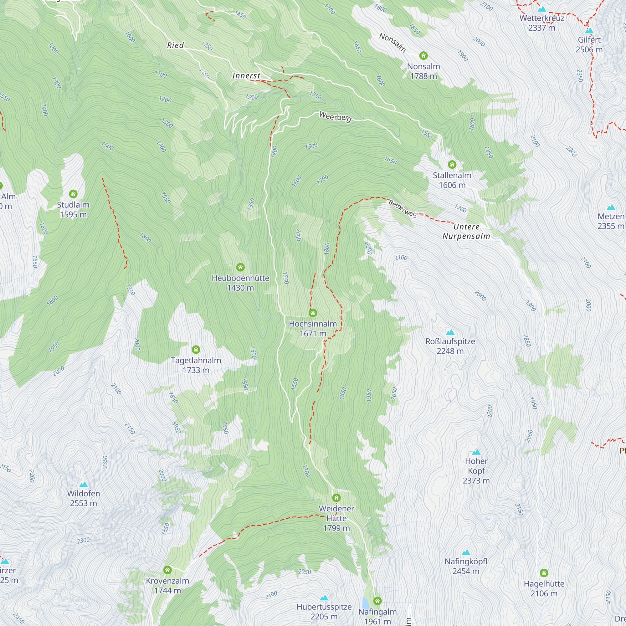 Hochsinnalm map