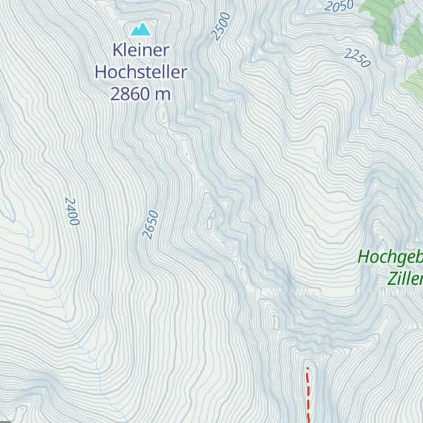 Map of Kälberlahnerspitze