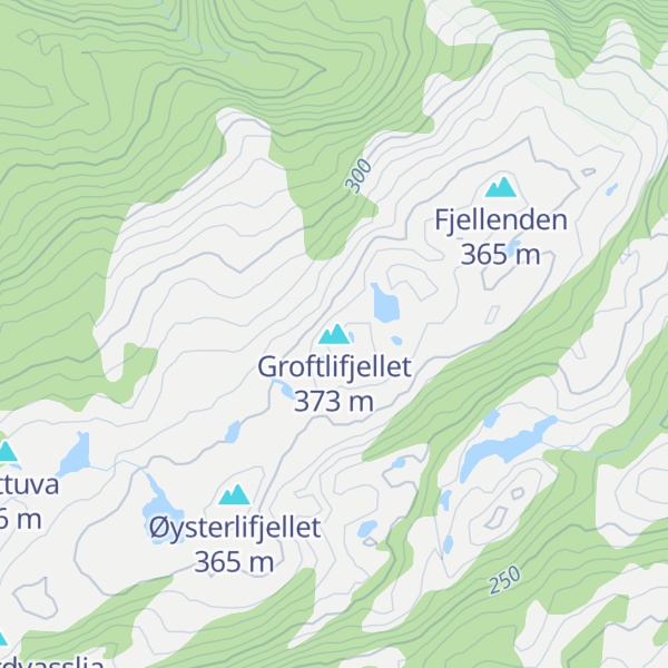 Map of Groftlifjellet