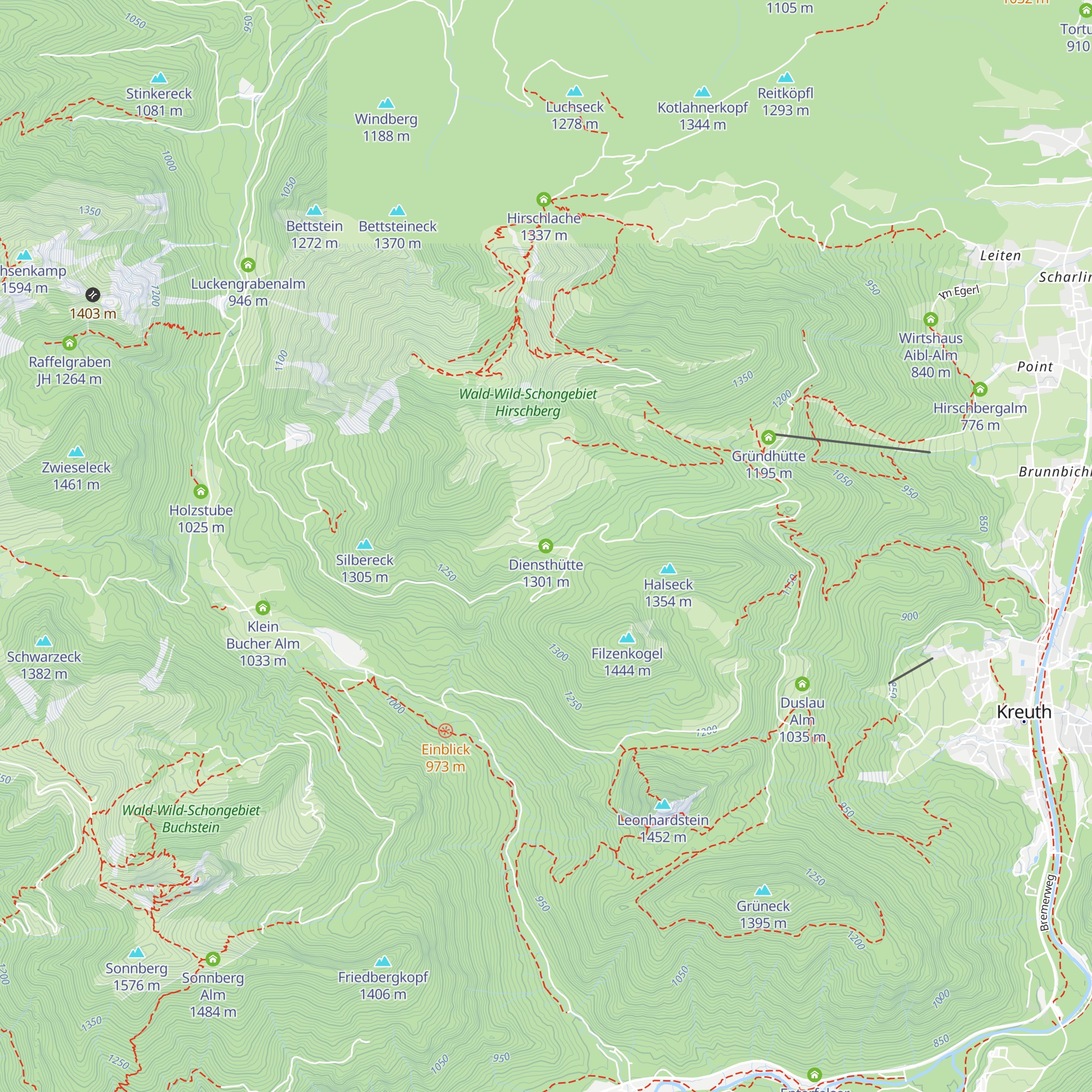 Diensthütte map