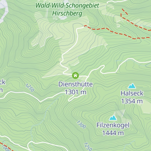 Map of Diensthütte