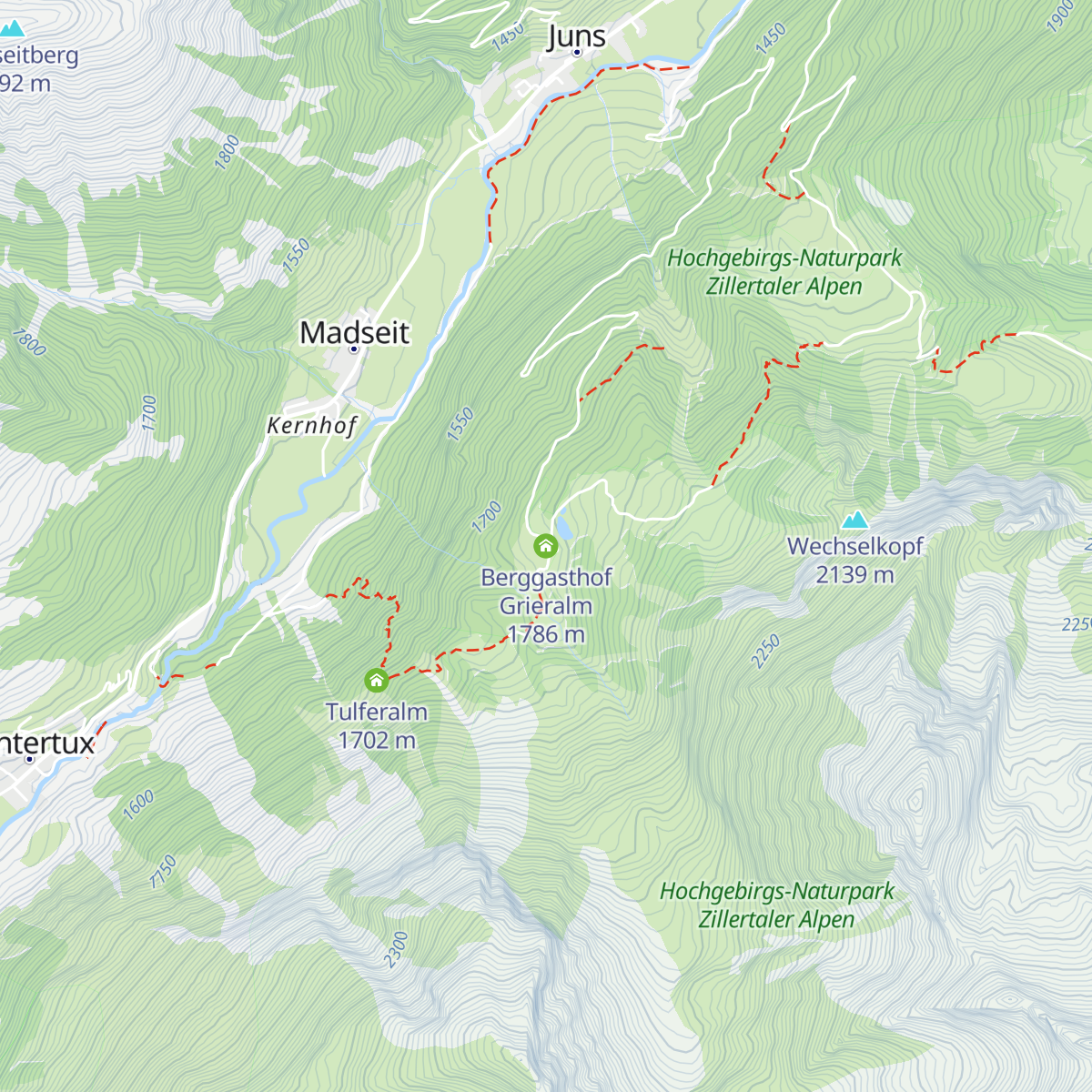 Berggasthof Grieralm map