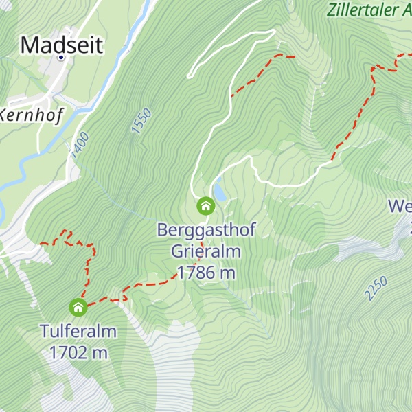 Map of Berggasthof Grieralm