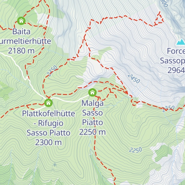 Map of Malga Sasso Piatto