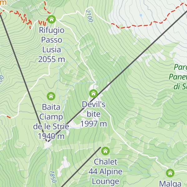 Map of Devil's bite