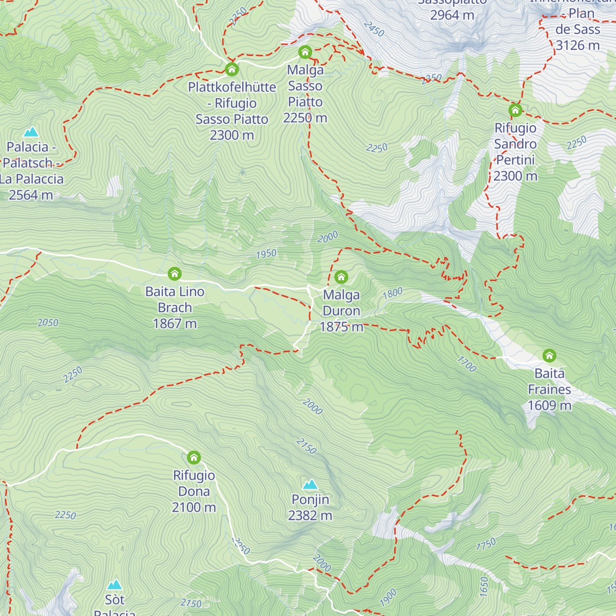 Rifugio Micheluzzi map