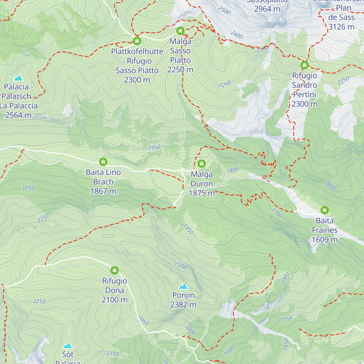 Rifugio Micheluzzi map