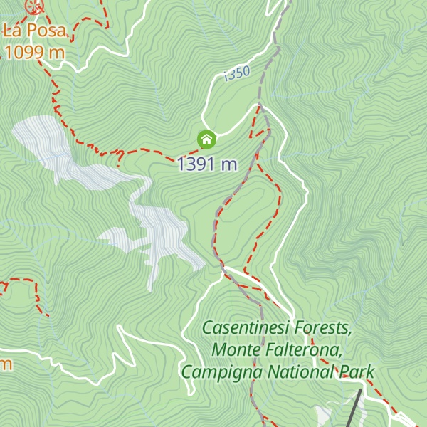 Map of Pian delle Fontanelle
