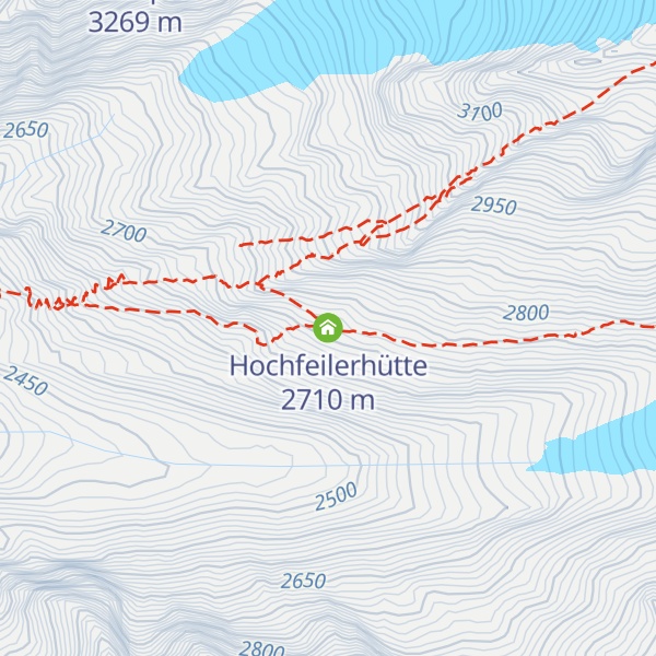 Map of Hochfeilerhütte