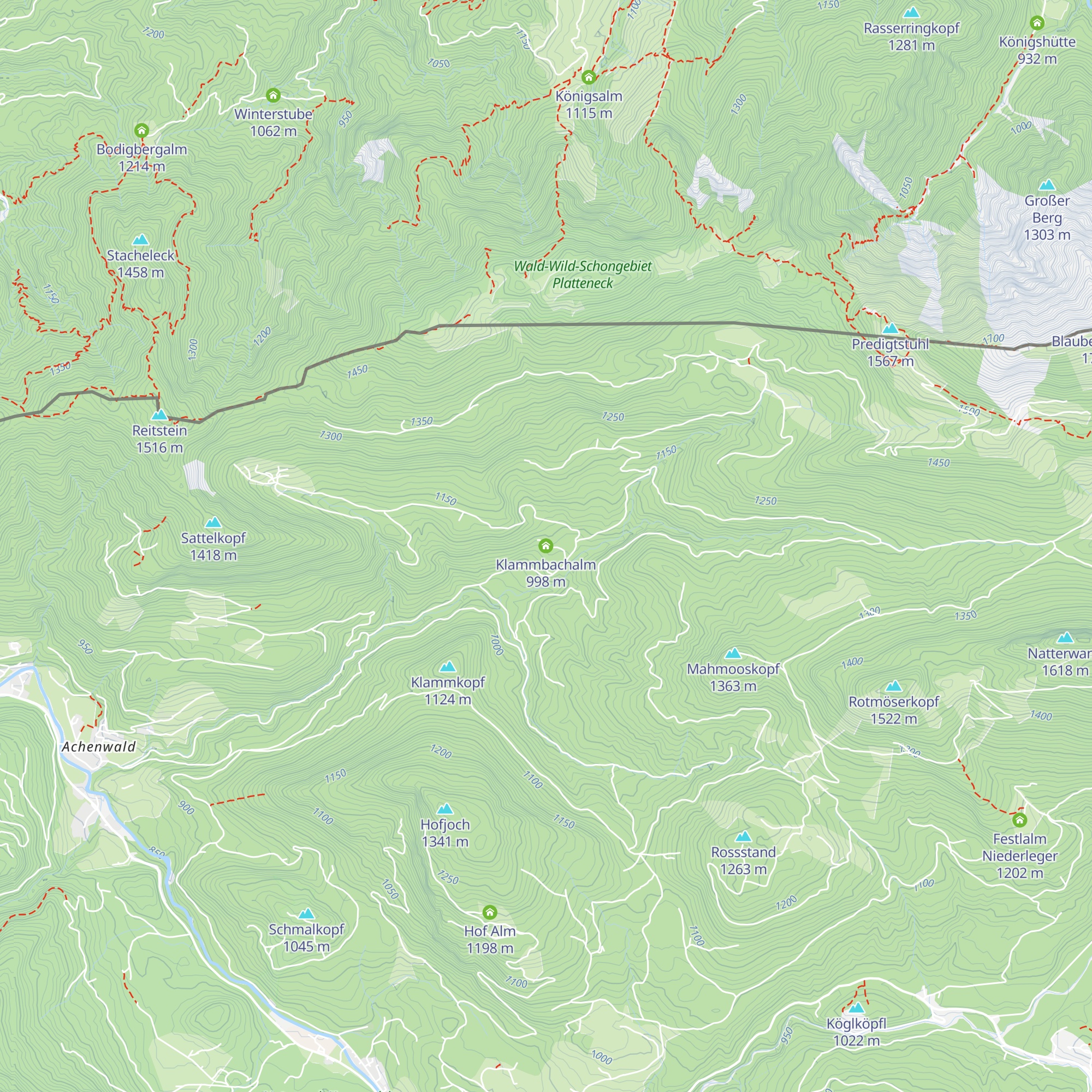 Klammbachalm map