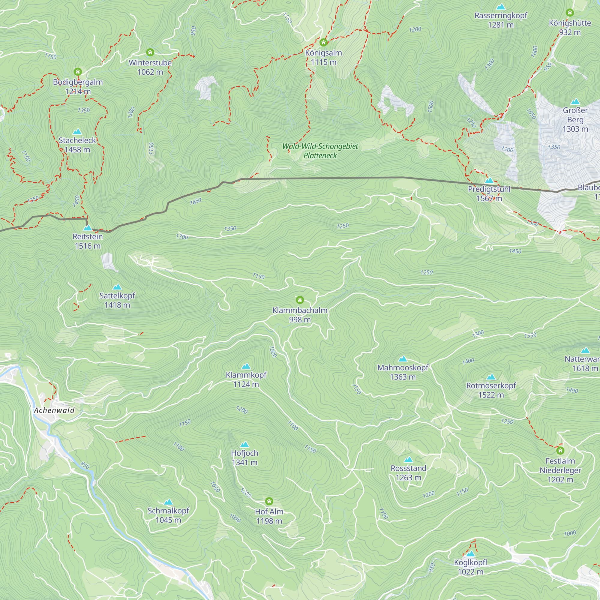 Klammbachalm map
