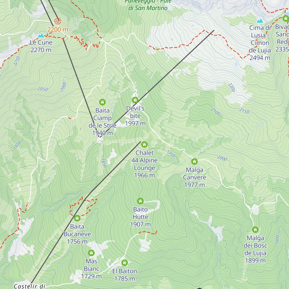 Chalet 44 Alpine Lounge map