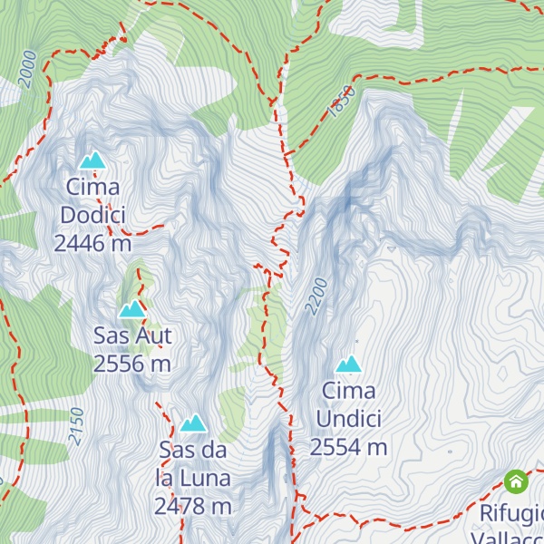 Map of Bivacco Donato Zeni