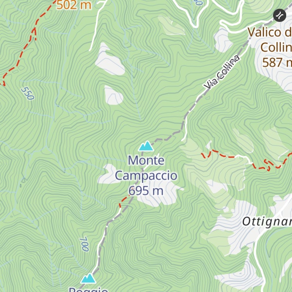 Map of Monte Campaccio
