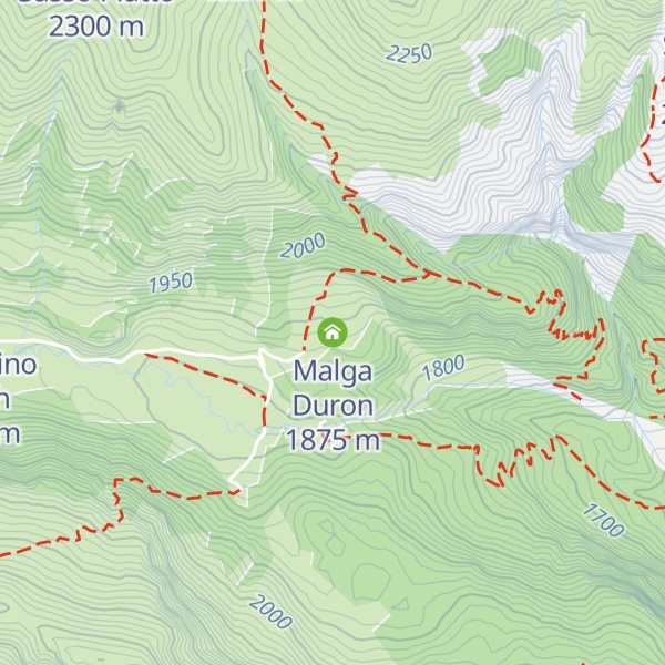 Map of Malga Duron