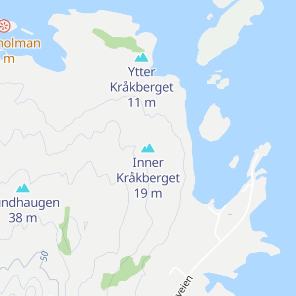 Map of Inner Kråkberget