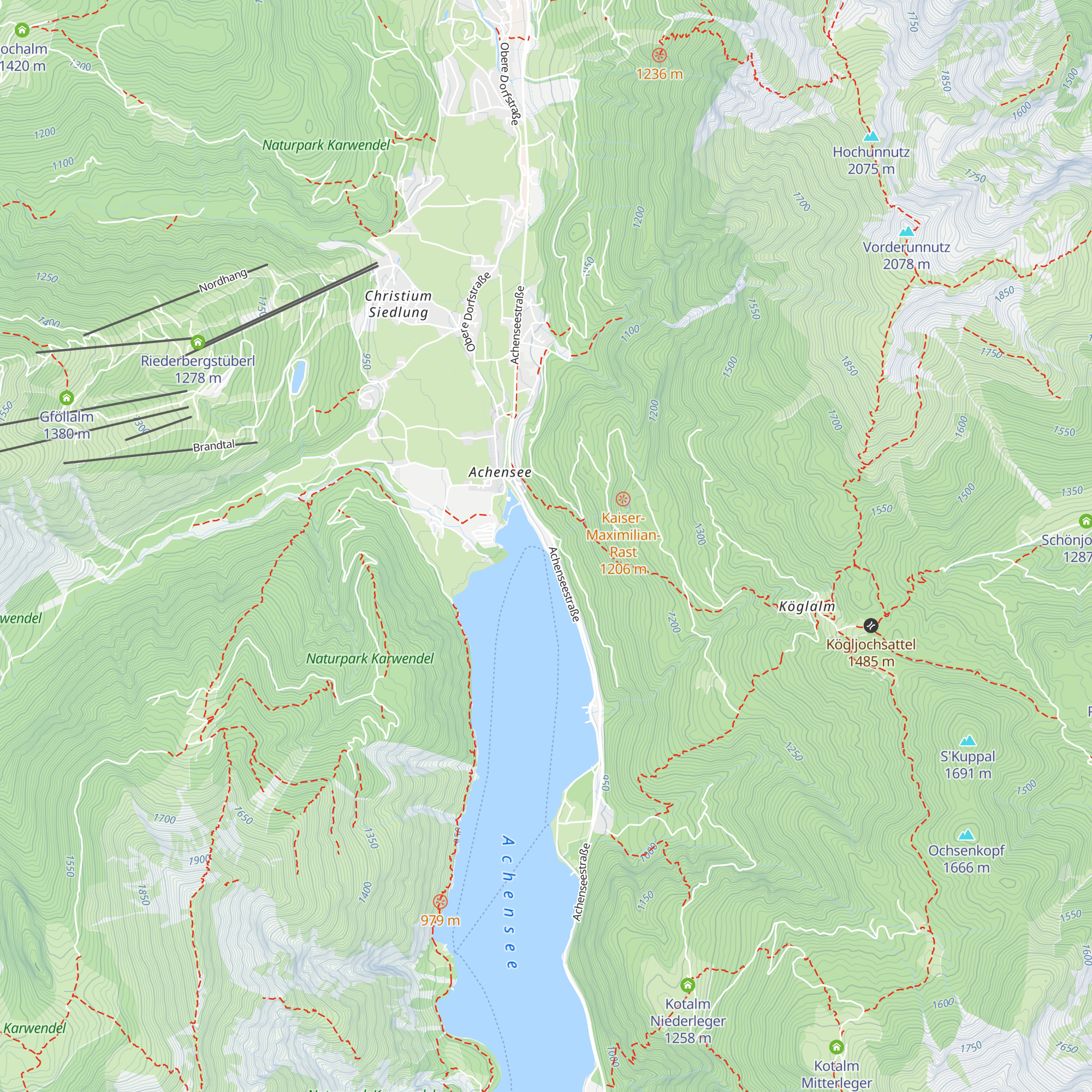 Kräuterhüttl Achensee map