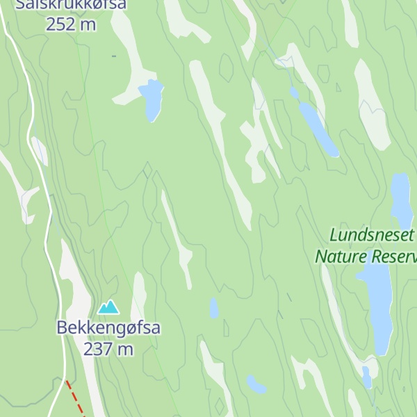Map of Den lange åsen