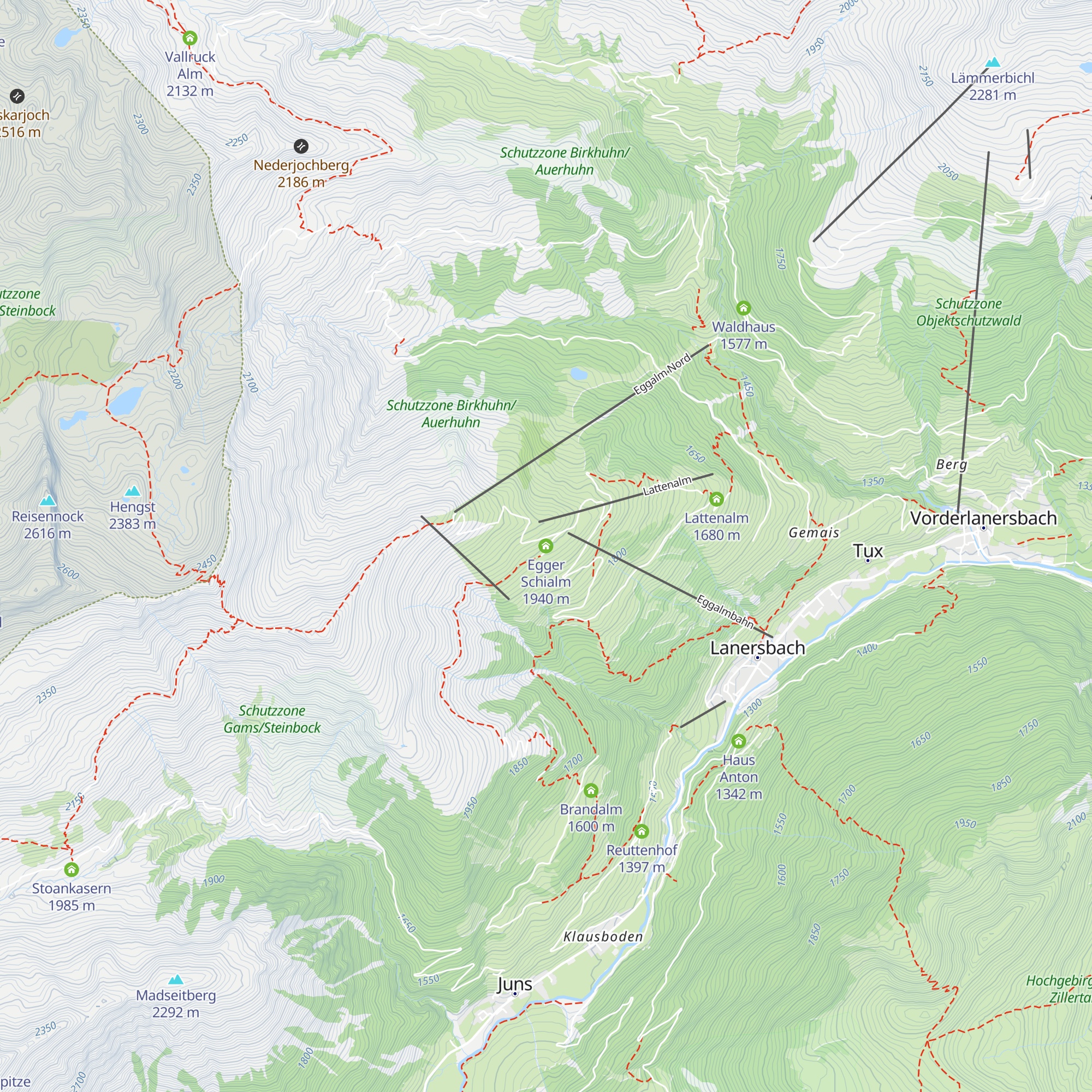 Egger Schialm map