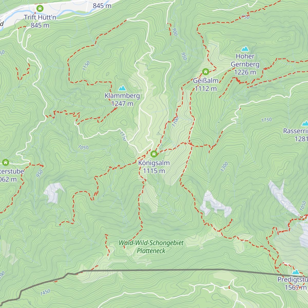 Königsalm map