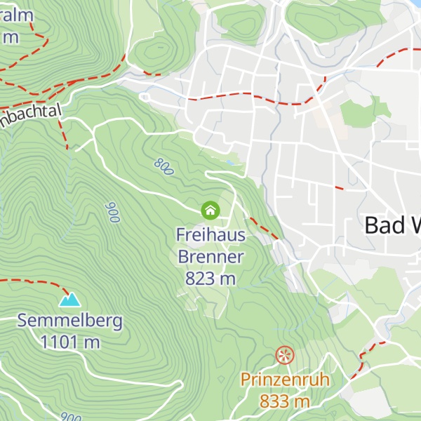 Map of Freihaus Brenner