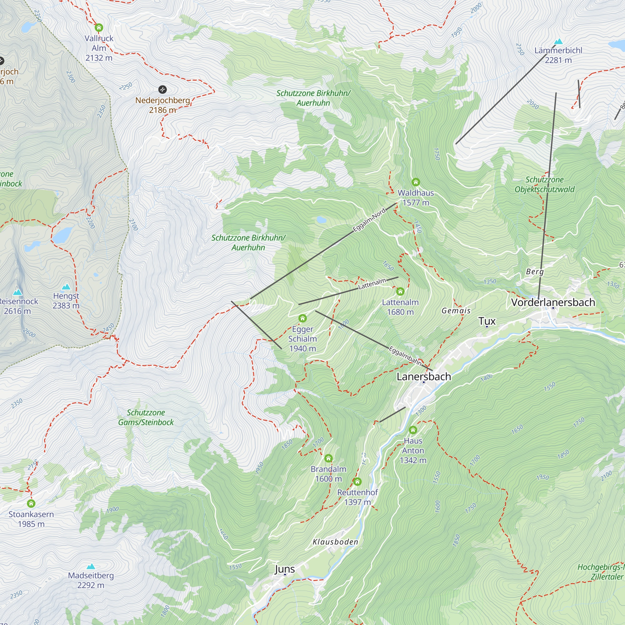 Berggasthaus Eggalm map