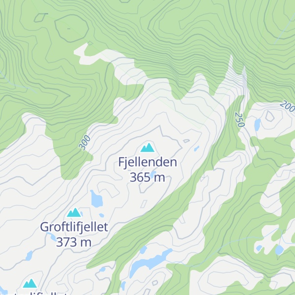 Map of Fjellenden
