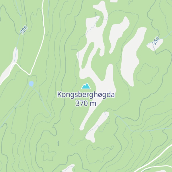 Map of Kongsberghøgda