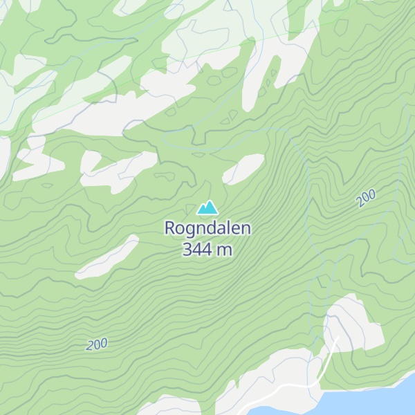 Map of Rogndalen
