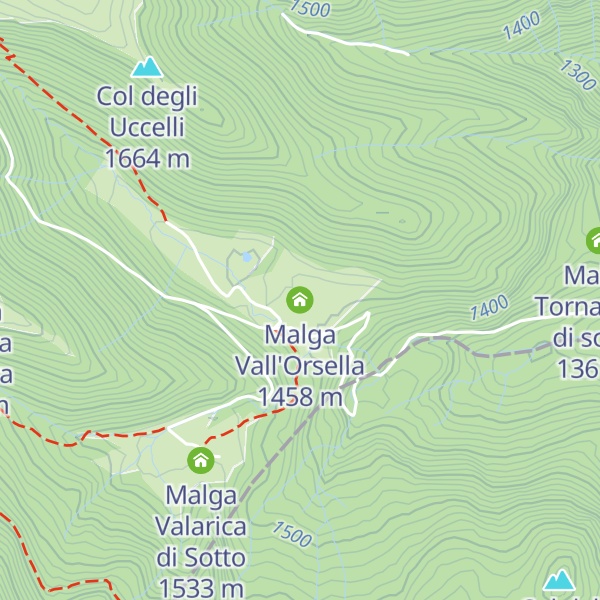 Map of Malga Vall'Orsella
