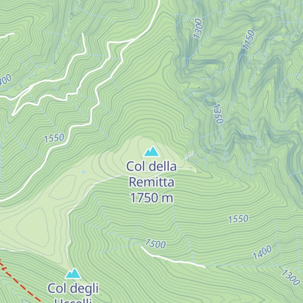 Map of Col della Remitta