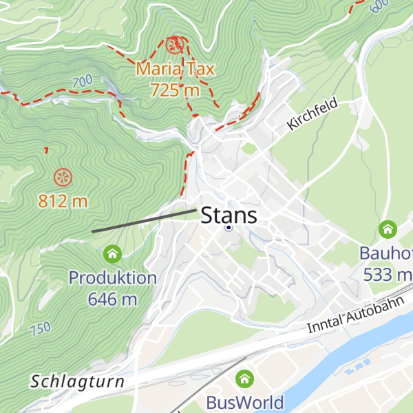 Map of Hotel Schwarzbrunn