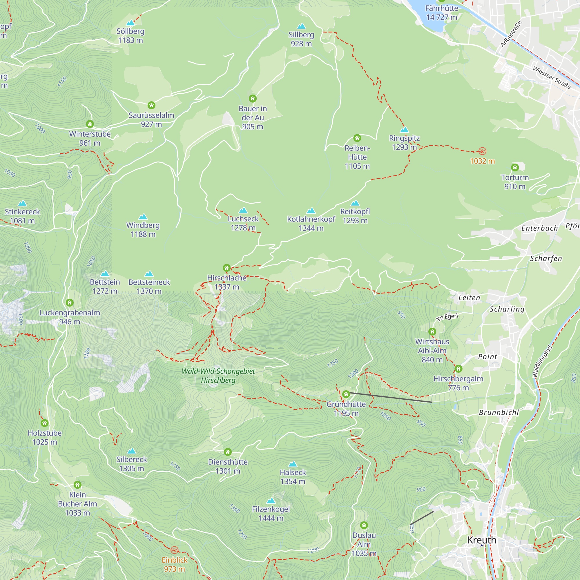 Holzpointalm map