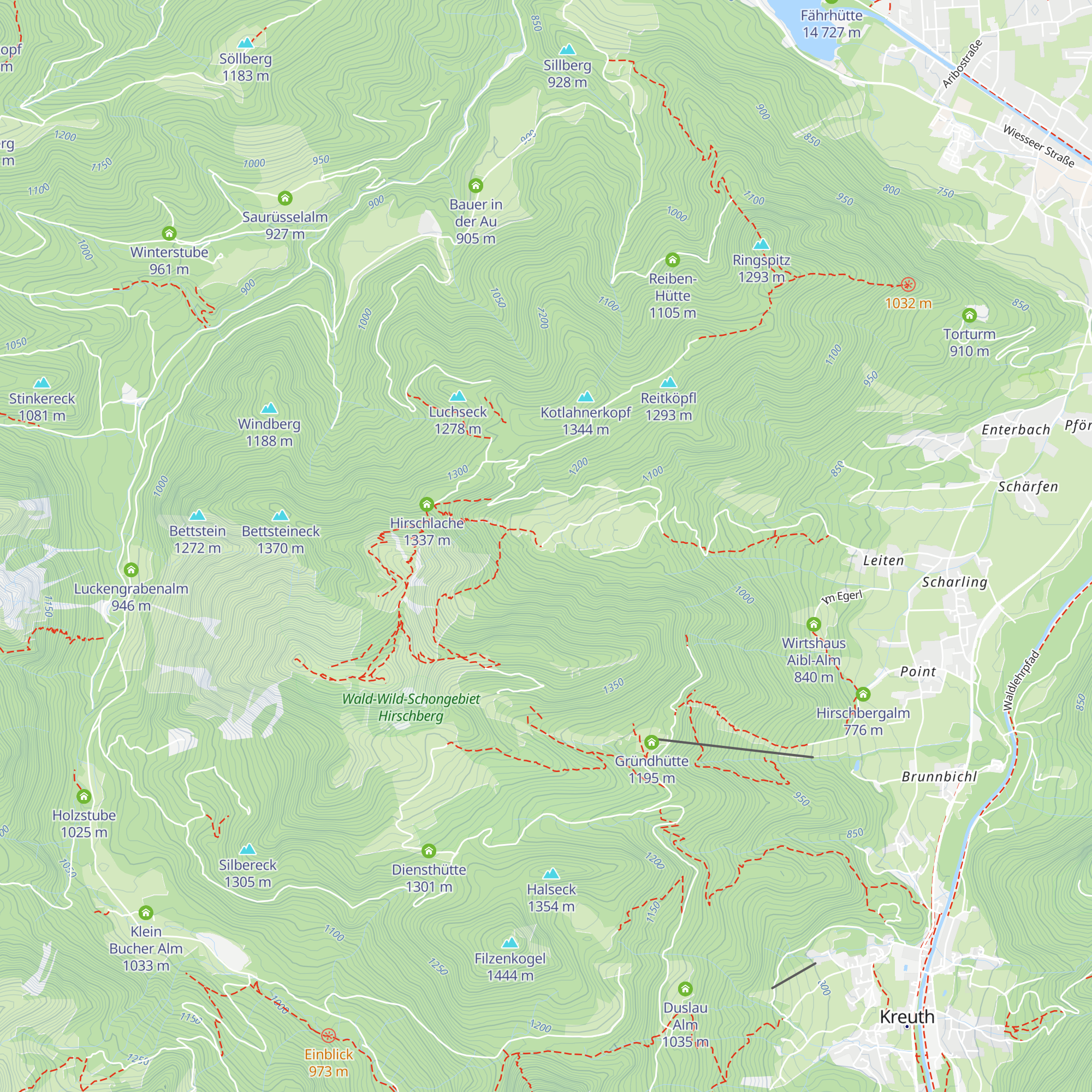 Holzpointalm map
