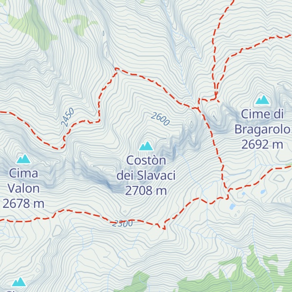 Map of Costòn dei Slavaci