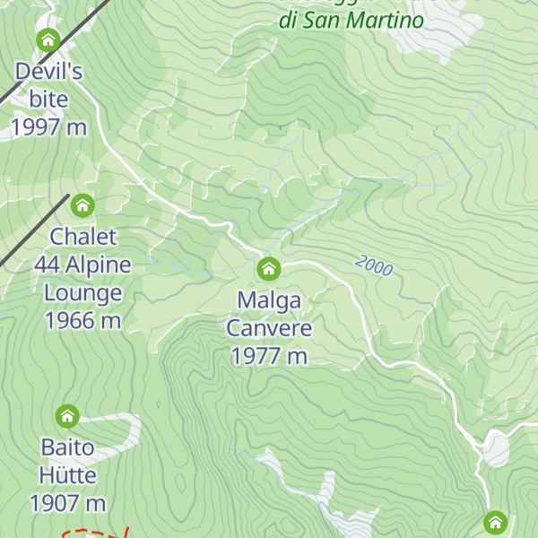 Map of Malga Canvere
