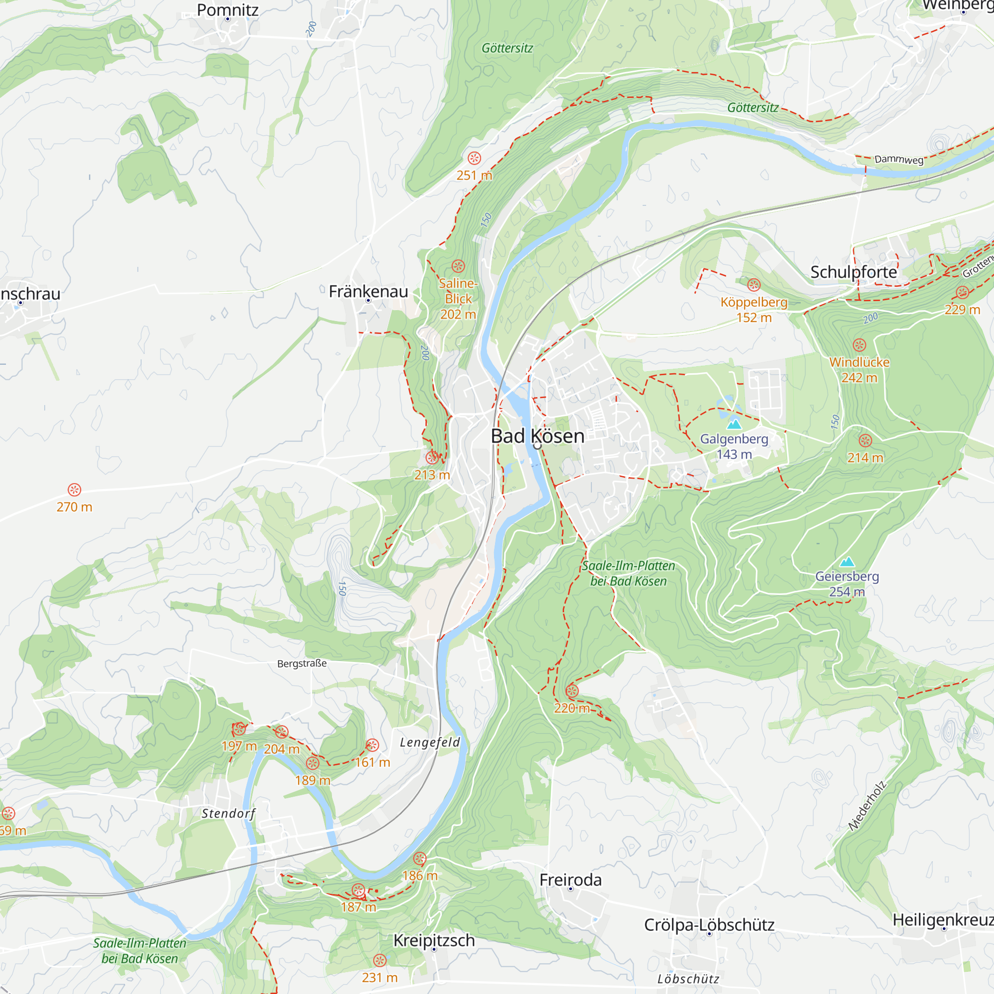 Touristeninformation Bad Kösen map