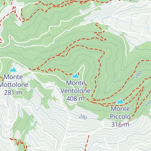 Map of Monte Ventolone