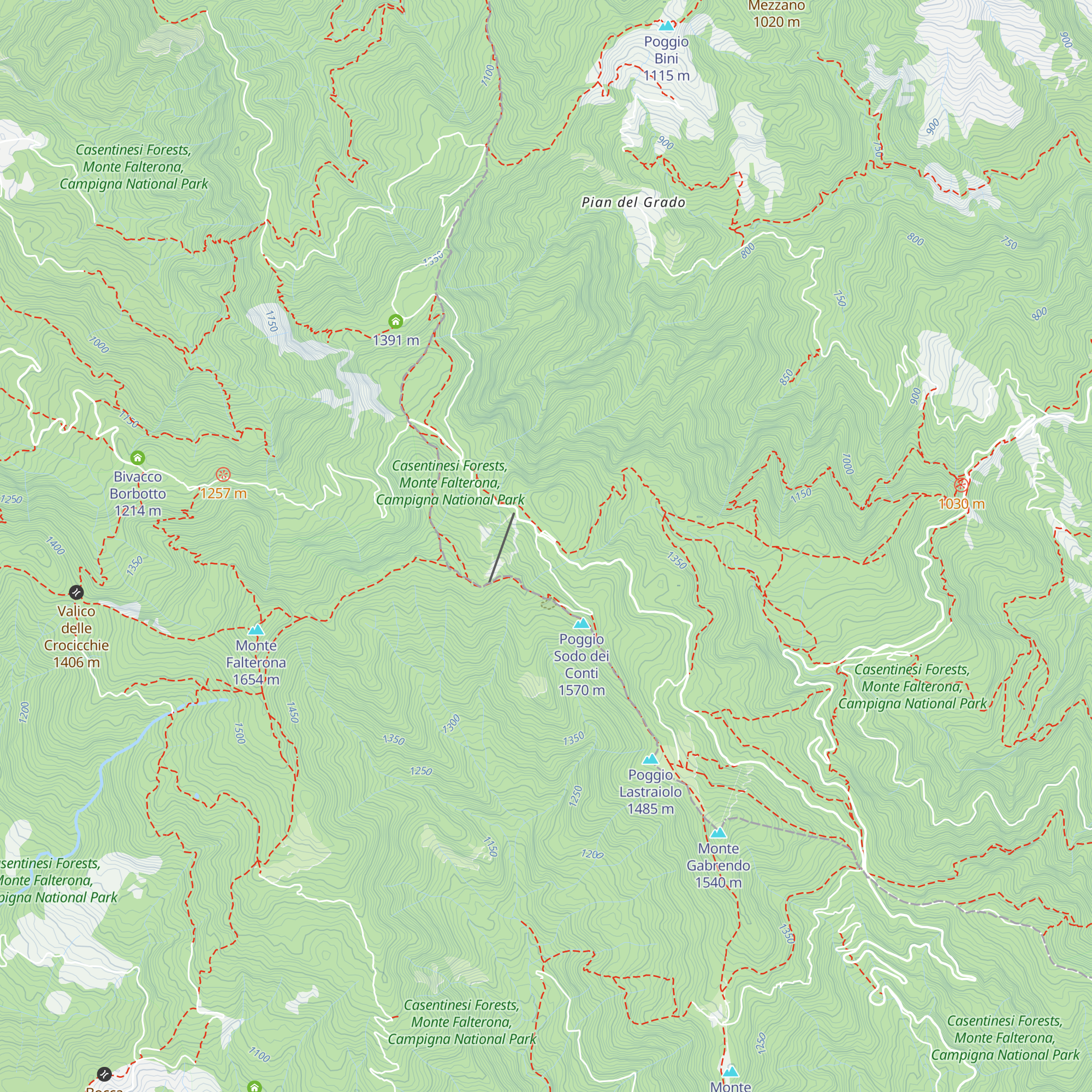 Rifugio Fangacci map