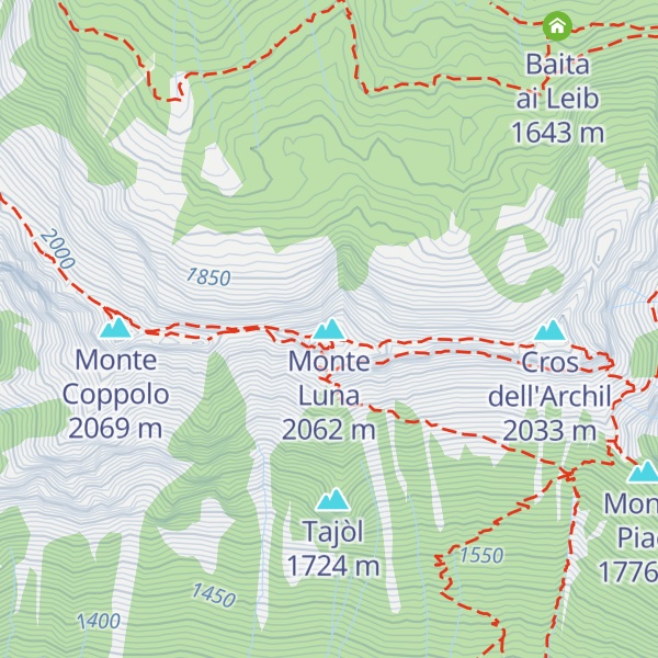 Map of Monte Luna