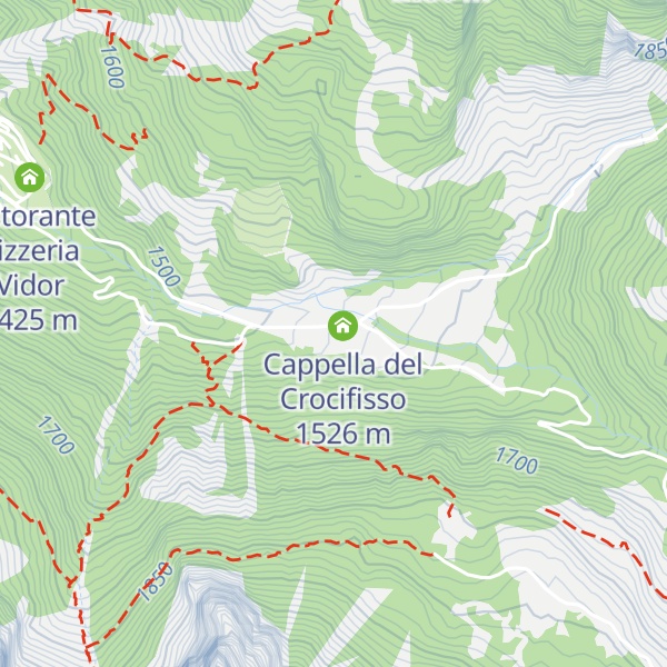 Map of Malga Crocifisso