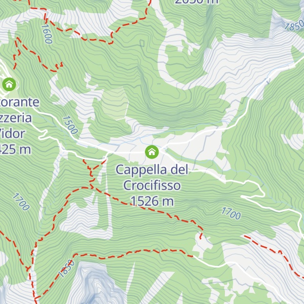 Map of Cappella del Crocifisso
